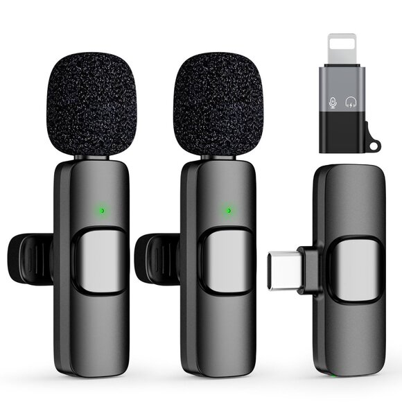 New! Professional Wireless Microphone for Type-C and Lightning Devices - Picture 1 of 5